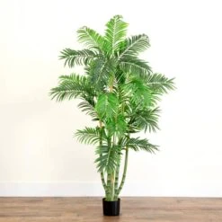 5 Ft. Artificial Green Areca Silk Tree -AFLORAL ONLINE STORE nearly natural artificial trees 5344 4f 1000