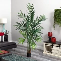 6 Ft. Artificial Kentia Palm Tree -AFLORAL ONLINE STORE nearly natural artificial trees 5356 31 1000