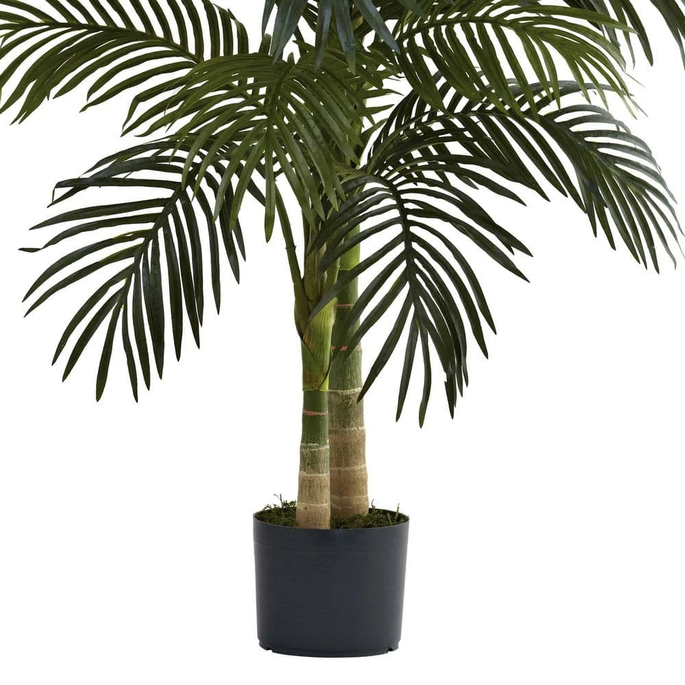 Indoor 4 Ft. Artificial Golden Cane Palm Tree 6 Indoor 4 Ft. Artificial Golden Cane Palm Tree - Image 4