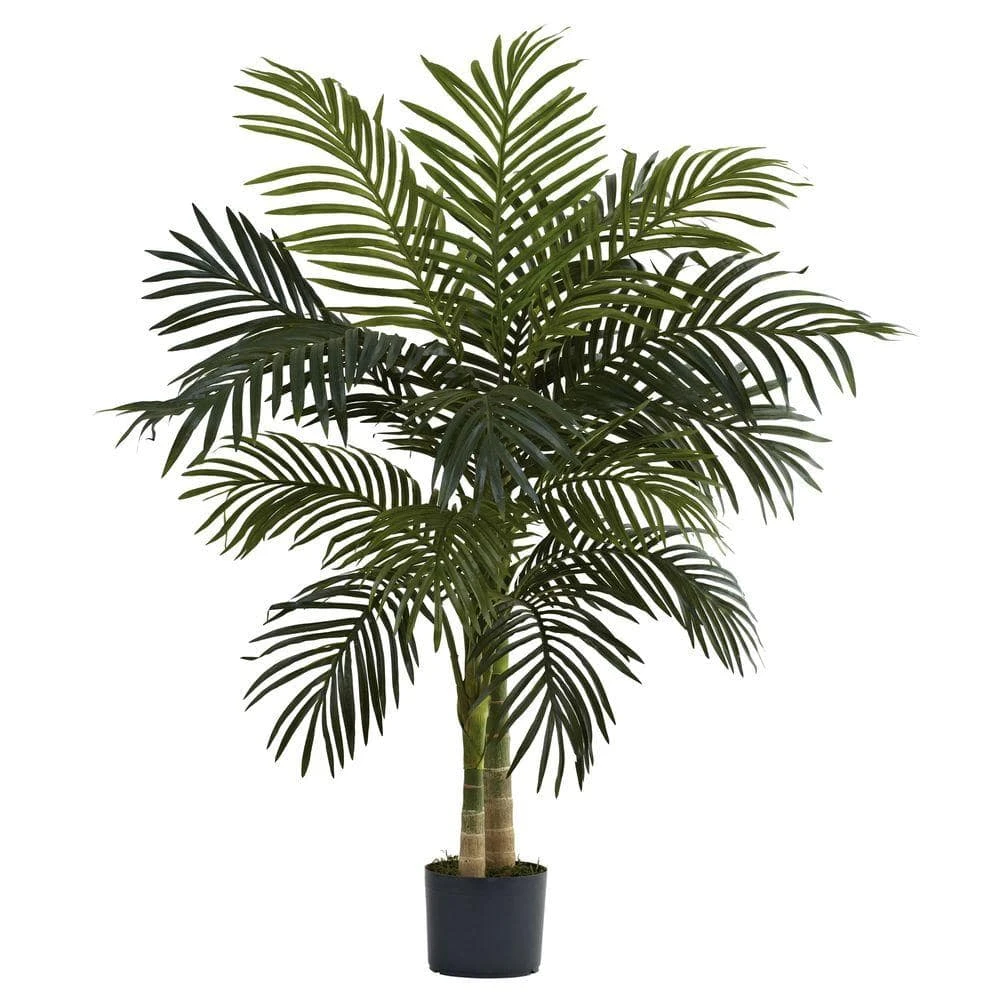 Indoor 4 Ft. Artificial Golden Cane Palm Tree 3 Indoor 4 Ft. Artificial Golden Cane Palm Tree