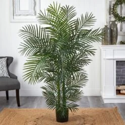 4.5 Ft. Artificial UV Resistant Indoor/Outdoor Areca Palm -AFLORAL ONLINE STORE nearly natural artificial trees 5389 31 1000
