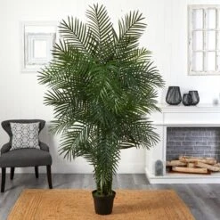 6.5 Ft. Artificial UV Resistant Indoor/Outdoor Areca Palm -AFLORAL ONLINE STORE nearly natural artificial trees 5390 31 1000