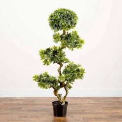 5 Ft. Artificial UV Resistant Indoor/Outdoor Pittispourm -AFLORAL ONLINE STORE nearly natural artificial trees 5393 31 1000
