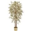 5 Ft. Artificial Golden Bamboo Tree With 880 Leaves 1 5 Ft. Artificial Golden Bamboo Tree With 880 Leaves -AFLORAL ONLINE STORE nearly natural artificial trees 5395 64 1000