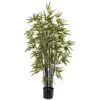 4 Ft. Artificial Black Bamboo Tree 2 4 Ft. Artificial Black Bamboo Tree -AFLORAL ONLINE STORE nearly natural artificial trees 5417 64 1000