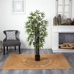 5 Ft. Artificial Black Bamboo Tree -AFLORAL ONLINE STORE nearly natural artificial trees 5418 1f 1000