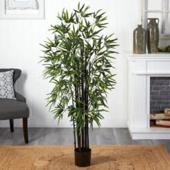 5 Ft. Artificial Black Bamboo Tree -AFLORAL ONLINE STORE nearly natural artificial trees 5418 31 1000