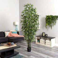 7 Ft. Artificial Green Bamboo Tree -AFLORAL ONLINE STORE nearly natural artificial trees 5421 31 1000