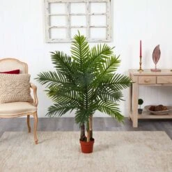 Real Touch 4 Ft. Artificial Areca Palm Tree -AFLORAL ONLINE STORE nearly natural artificial trees 5424 1f 1000