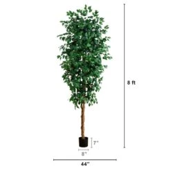 8 Ft. Artificial Ficus Tree -AFLORAL ONLINE STORE nearly natural artificial trees 5427 4f 1000