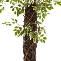 7.5 Ft. Artificial Variegated Mini Ficus -AFLORAL ONLINE STORE nearly natural artificial trees 5431 4f 1000