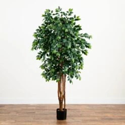 7 Ft. Artificial Sakaki Silk Tree 10 7 Ft. Artificial Sakaki Silk Tree -AFLORAL ONLINE STORE nearly natural artificial trees 5452 1f 1000