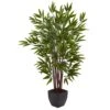 4 Ft. Artificial Bamboo Silk Tree With Planter 2 4 Ft. Artificial Bamboo Silk Tree With Planter -AFLORAL ONLINE STORE nearly natural artificial trees 5457 64 1000