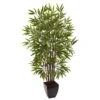 5 Ft. Artificial Bamboo Silk Tree With Planter
