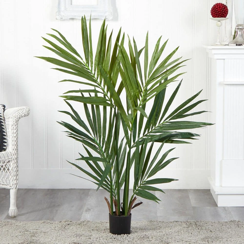 4 Ft. Artificial Kentia Palm Silk Tree 7 4 Ft. Artificial Kentia Palm Silk Tree - Image 5