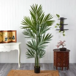 7 Ft. Artificial Kentia Palm Silk Tree -AFLORAL ONLINE STORE nearly natural artificial trees 5462 31 1000