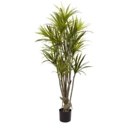 Indoor 5 Ft. Artificial Dracaena Silk Tree
