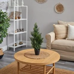 Indoor And Outdoor 2 Ft. Artificial Mini Cedar Pine Tree -AFLORAL ONLINE STORE nearly natural artificial trees 5469 31 1000