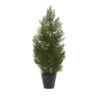 Indoor And Outdoor 2 Ft. Artificial Mini Cedar Pine Tree -AFLORAL ONLINE STORE nearly natural artificial trees 5469 64 1000