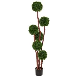 Indoor/Outdoor 5 Ft. Boxwood Artificial Tree UV Resistant