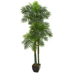 Indoor 5.5 Ft. Triple Areca Palm Artificial Tree