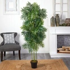 Indoor 6 Ft. Phoenix Palm Artificial Tree 7 Indoor 6 Ft. Phoenix Palm Artificial Tree -AFLORAL ONLINE STORE nearly natural artificial trees 5537 31 1000