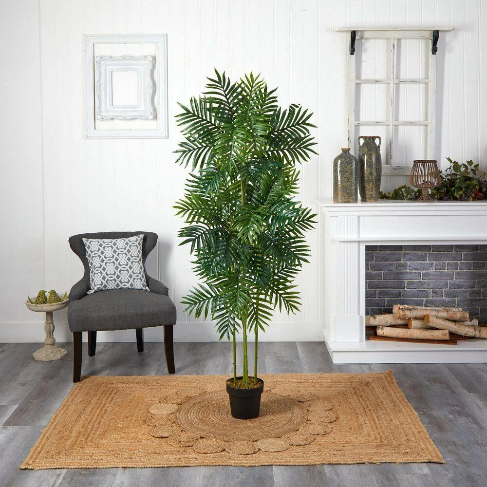 Indoor 6 Ft. Phoenix Palm Artificial Tree 4 Indoor 6 Ft. Phoenix Palm Artificial Tree - Image 2