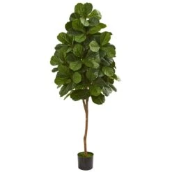 Indoor 6 Ft. Fiddle Leaf Fig Artificial Tree