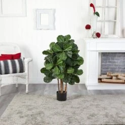 Indoor 3.5 Ft. Fiddle Leaf Artificial Tree 10 Indoor 3.5 Ft. Fiddle Leaf Artificial Tree -AFLORAL ONLINE STORE nearly natural artificial trees 5551 1f 1000