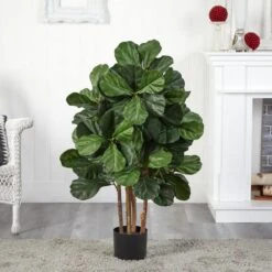 Indoor 3.5 Ft. Fiddle Leaf Artificial Tree 11 Indoor 3.5 Ft. Fiddle Leaf Artificial Tree -AFLORAL ONLINE STORE nearly natural artificial trees 5551 31 1000