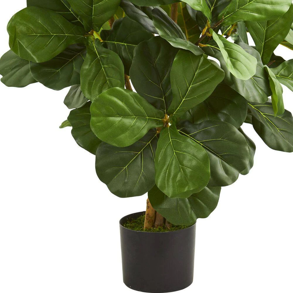 Indoor 3.5 Ft. Fiddle Leaf Artificial Tree 5 Indoor 3.5 Ft. Fiddle Leaf Artificial Tree - Image 3