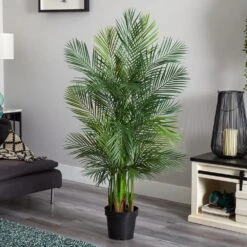 Indoor 5.5ft. Areca Palm Artificial Tree 7 Indoor 5.5ft. Areca Palm Artificial Tree -AFLORAL ONLINE STORE nearly natural artificial trees 5559 31 1000
