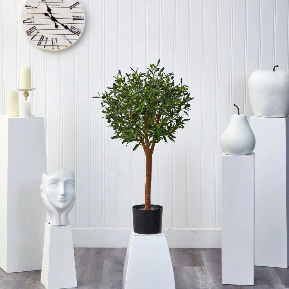Indoor 3.5 In. Olive Artificial Tree 5 Indoor 3.5 In. Olive Artificial Tree - Image 3