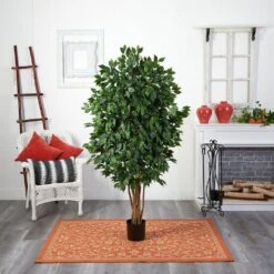 Indoor 5.5 In. Ficus Artificial Tree -AFLORAL ONLINE STORE nearly natural artificial trees 5569 1f 1000