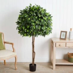 Indoor 5.5 Ft. Ficus Artificial Tree 7 Indoor 5.5 Ft. Ficus Artificial Tree -AFLORAL ONLINE STORE nearly natural artificial trees 5572 31 1000