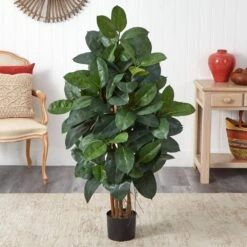 Indoor 4 Ft. Oak Ficus Artificial Tree -AFLORAL ONLINE STORE nearly natural artificial trees 5574 31 1000