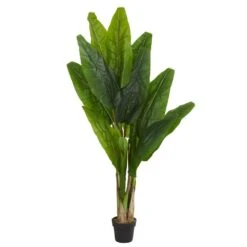 Indoor 6 Ft. Triple Stalk Banana Artificial Tree