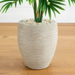 Indoor 4 Ft. Areca Artificial Palm Tree In Sand Colored Planter 11 Indoor 4 Ft. Areca Artificial Palm Tree In Sand Colored Planter -AFLORAL ONLINE STORE nearly natural artificial trees 5636 1f 1000