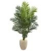 Indoor 5.5 Ft. Paradise Artificial Palm Tree In Sand Colored Planter 1 Indoor 5.5 Ft. Paradise Artificial Palm Tree In Sand Colored Planter -AFLORAL ONLINE STORE nearly natural artificial trees 5641 64 1000