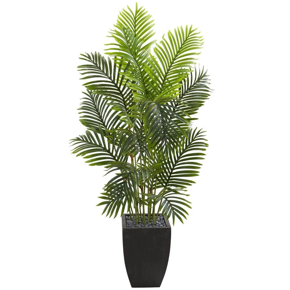 Indoor 5.5 Ft. Paradise Palm Artificial Tree In Square Planter 3 Indoor 5.5 Ft. Paradise Palm Artificial Tree In Square Planter