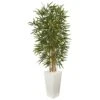 5.5 In. Bamboo Artificial Tree In White Tower Planter 1 5.5 In. Bamboo Artificial Tree In White Tower Planter -AFLORAL ONLINE STORE nearly natural artificial trees 5849 64 1000