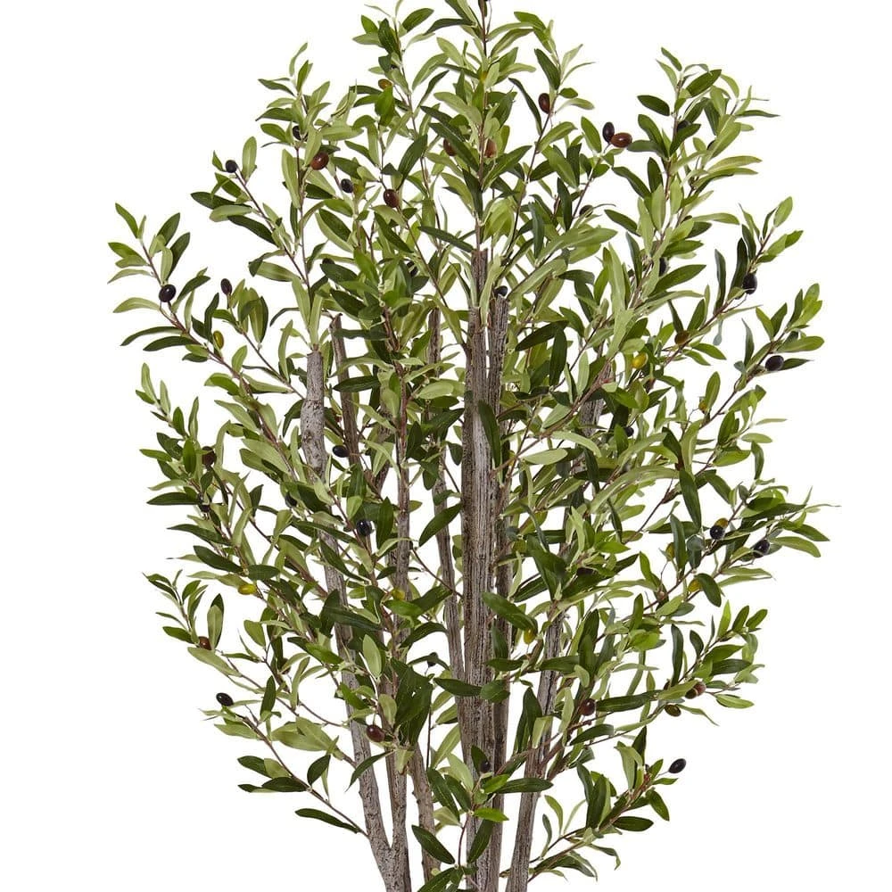 Indoor Olive Artificial Tree In Stone Planter 4 Indoor Olive Artificial Tree In Stone Planter - Image 2