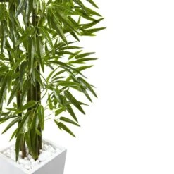 Artificial Bamboo Tree With White Planter UV Resistant (Indoor/Outdoor) -AFLORAL ONLINE STORE nearly natural artificial trees 5953 44 1000