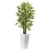 Artificial Bamboo Tree With White Planter UV Resistant (Indoor/Outdoor) -AFLORAL ONLINE STORE nearly natural artificial trees 5953 64 1000