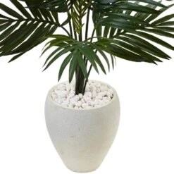 Indoor Kentia Palm Artificial Tree In White Oval Planter -AFLORAL ONLINE STORE nearly natural artificial trees 5988 4f 1000