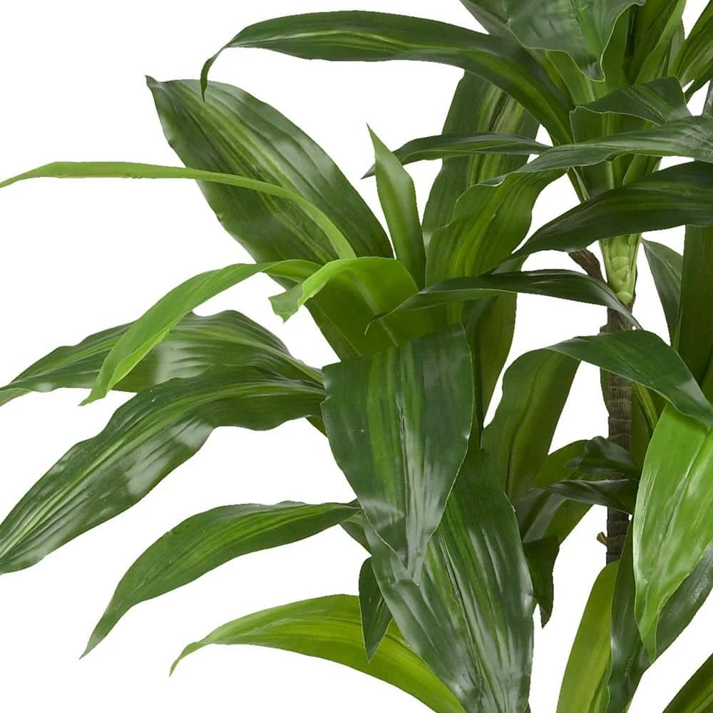 Real Touch 48 In. Artificial H Green Dracaena Silk Plant 8 Real Touch 48 In. Artificial H Green Dracaena Silk Plant - Image 6