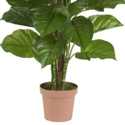 Real Touch 63 In. Artificial H Green Large Leaf Philodendron Silk Plant -AFLORAL ONLINE STORE nearly natural artificial trees 6594 4f 1000
