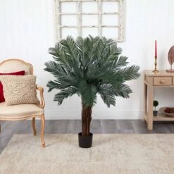 4 Ft. Artificial UV Resistant Indoor/Outdoor Cycas Tree -AFLORAL ONLINE STORE nearly natural artificial trees 6769 31 1000