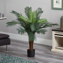 Indoor And Outdoor 3 Ft. Artificial Cycas Tree UV Resistant -AFLORAL ONLINE STORE nearly natural artificial trees 6817 31 1000