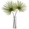 Indoor Fan Palm Artificial Arrangement In Glass Vase 2 Indoor Fan Palm Artificial Arrangement In Glass Vase -AFLORAL ONLINE STORE nearly natural artificial tropical plants 1474 64 1000